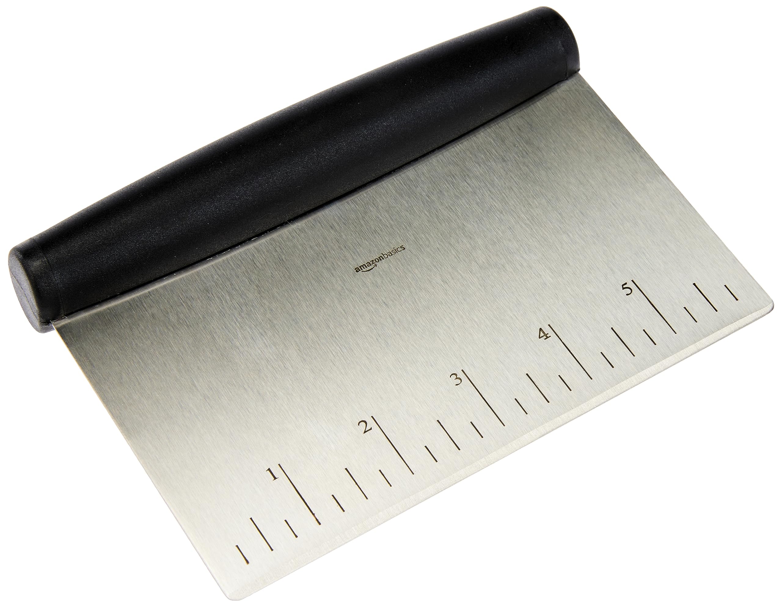 AmazonBasics raschietto tagliaimpasto acciaio inox 15 cm nero