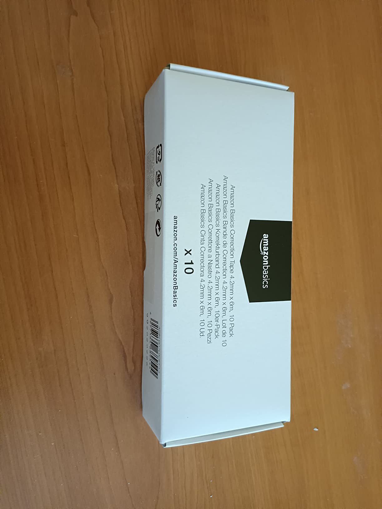 Amazon Basics Correttore a Nastro 4,2 mm x 6 m 10 Pezzi Bianco