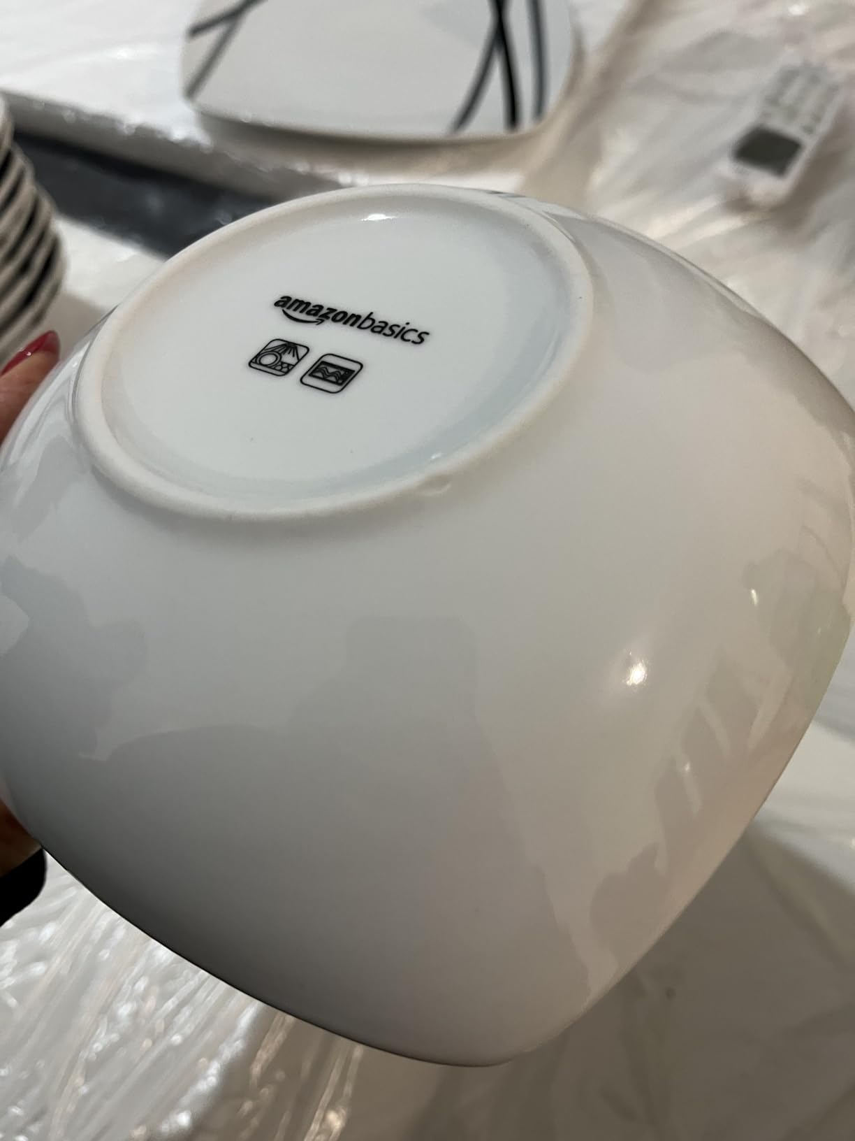 Amazon Basics Servizio Piatti 18 Pezzi Bianco 6 Persone