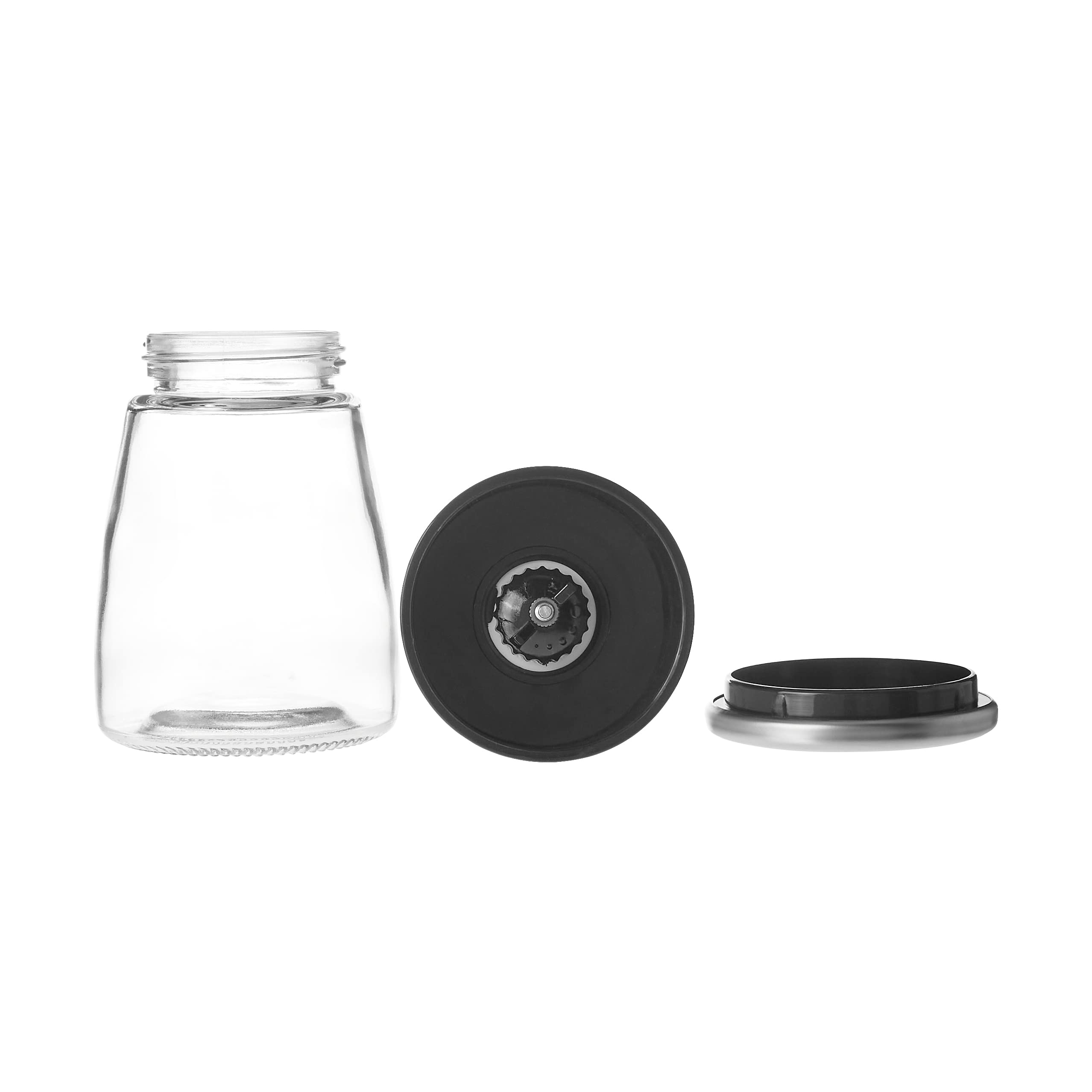 Amazon Basics Set 2 Macinasale e Macinapepe Vetro 155 g Ceramica