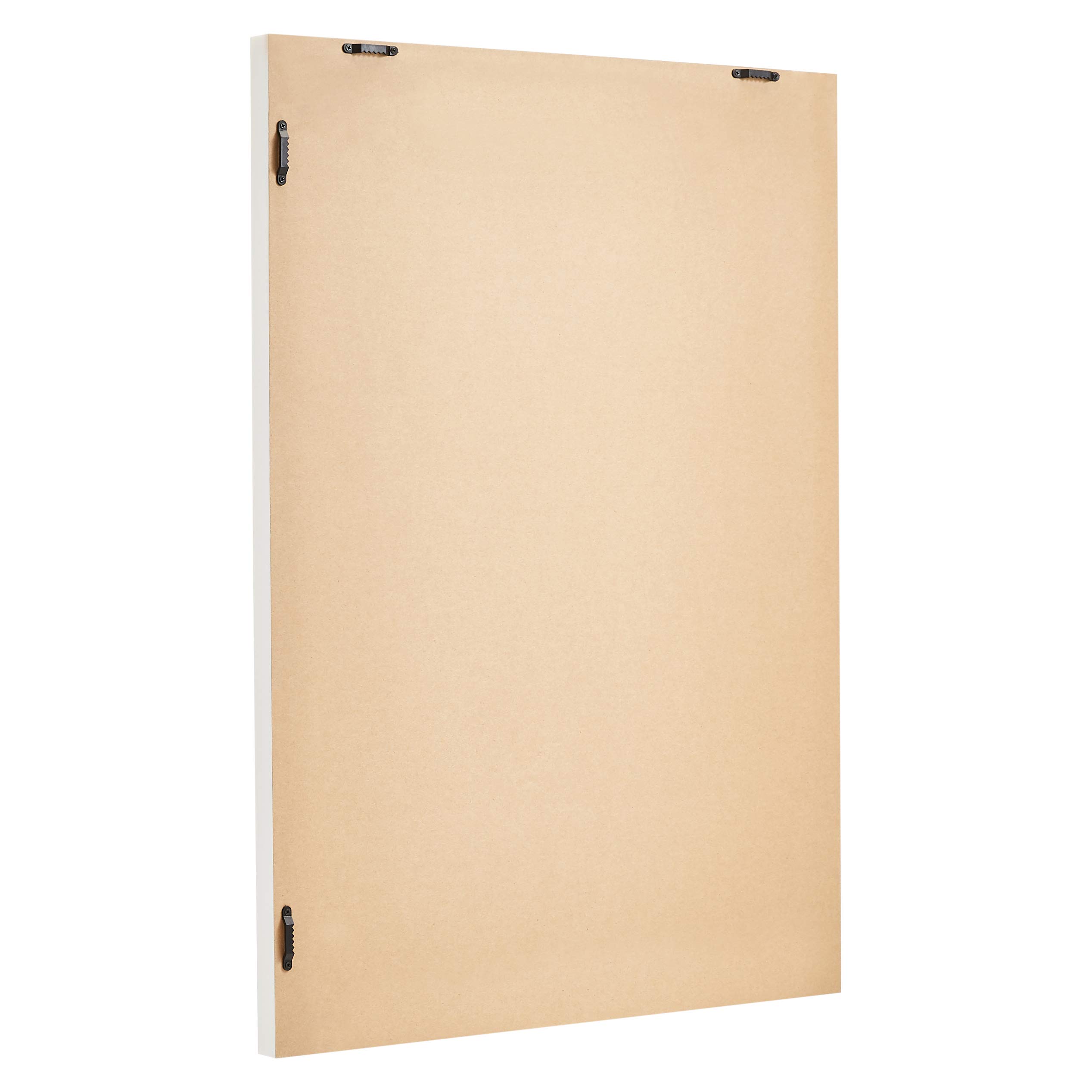 AmazonBasics Specchio da parete 51x71 cm bianco cornice standard