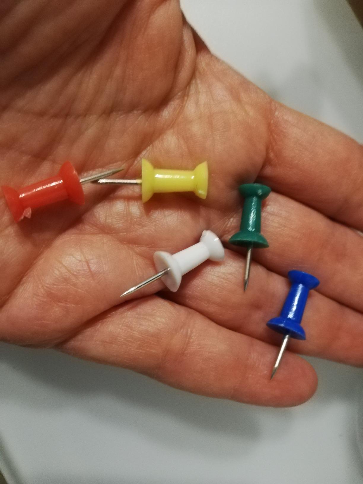 Amazon Basics Puntine Trasparenti 100 pezzi acciaio e plastica