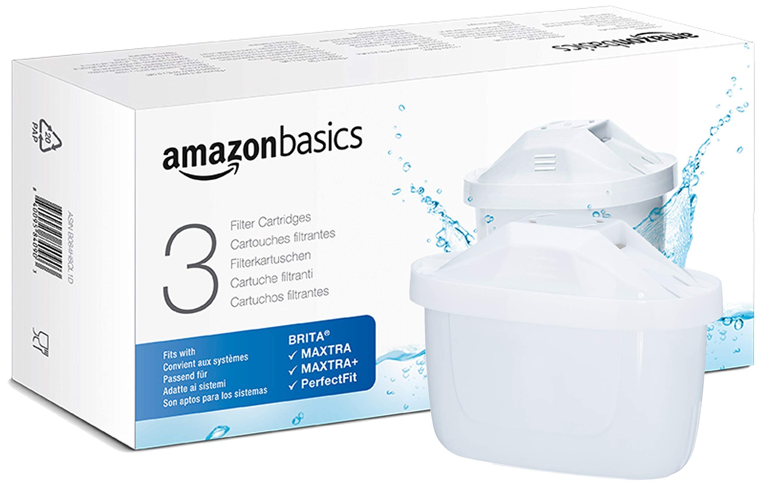 AmazonBasics Filtri Acqua 12 Pezzi per Caraffa Brita