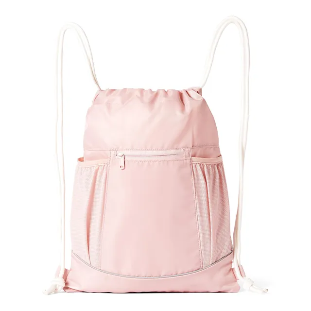 Amazon Basics Zaino Sacca Coulisse Rosa Taglia L