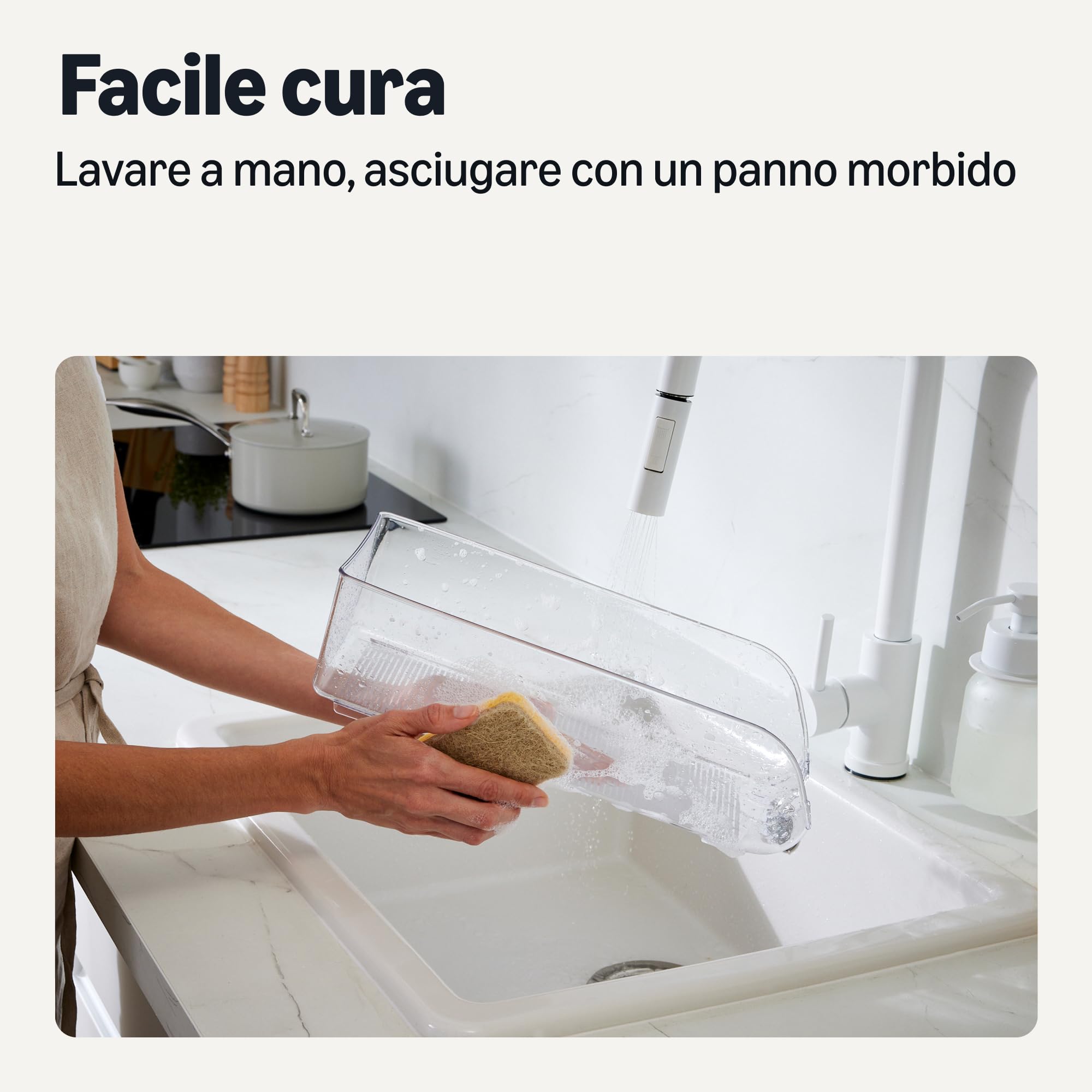 Amazon Basics organizer lattine frigo set 2 pezzi dispenser