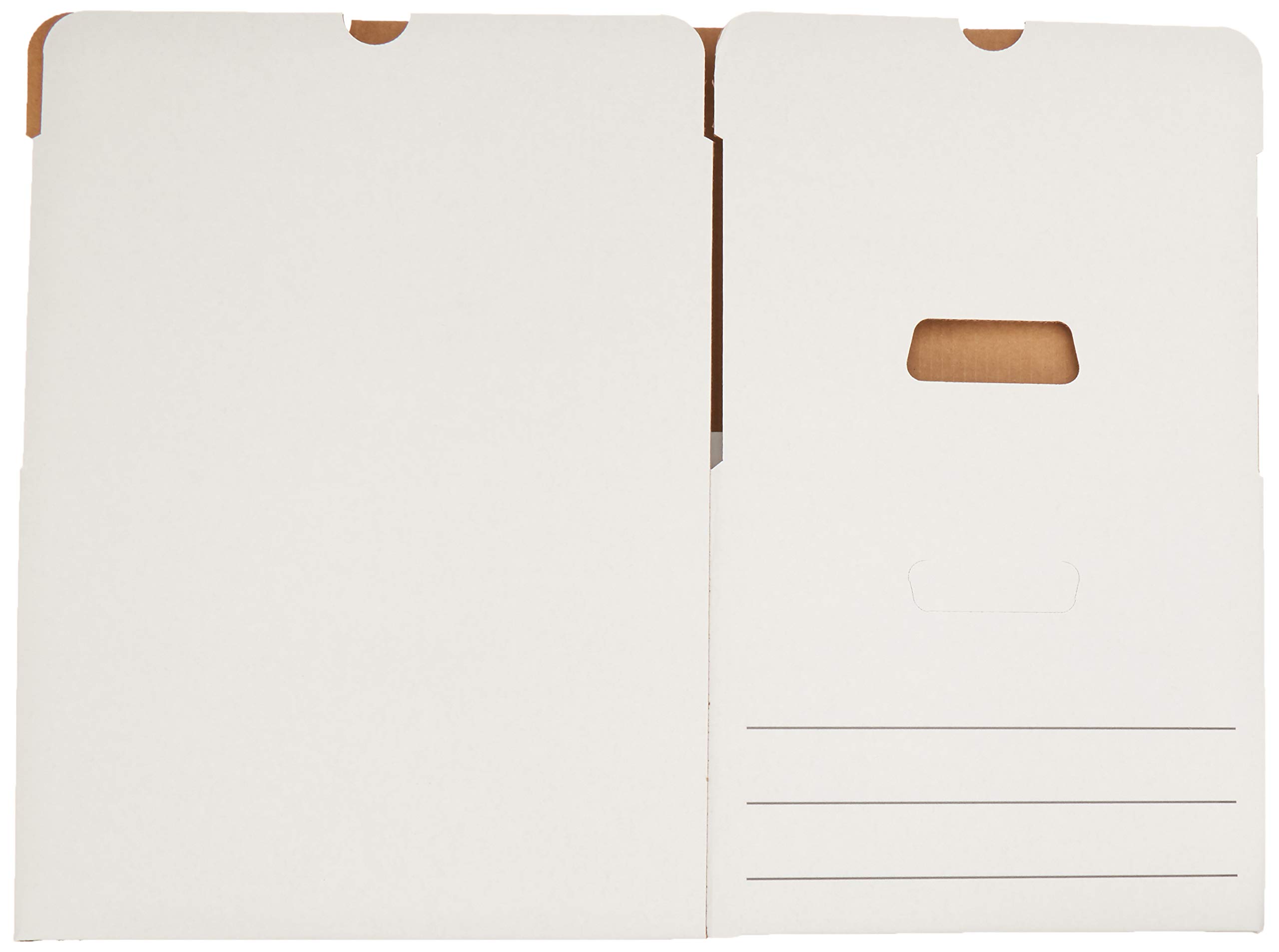 AmazonBasics Scatole archiviazione medie bianche 12 pezzi