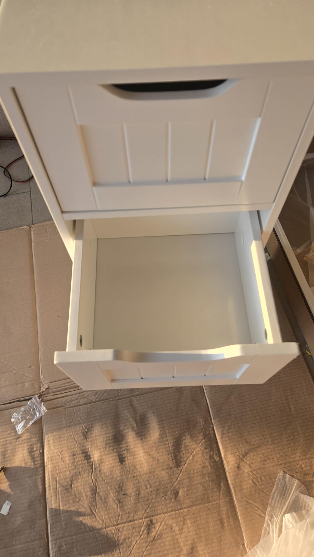 AmazonBasics Mobile Bagno 4 Cassetti Bianco MDF 30x30x82