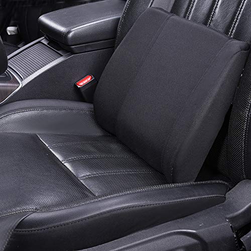 AmazonBasics Cuscino Lombare Memory Foam Nero Supporto Schiena