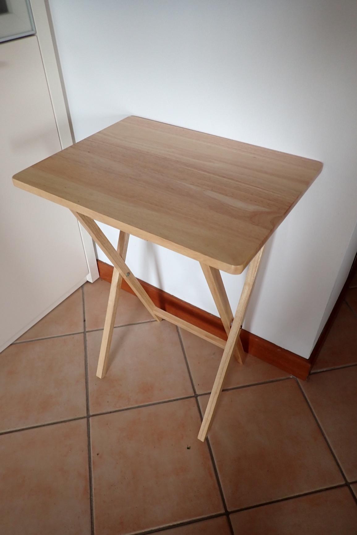Amazon Basics Tavolini Pieghevoli Legno Set 4 pezzi nero