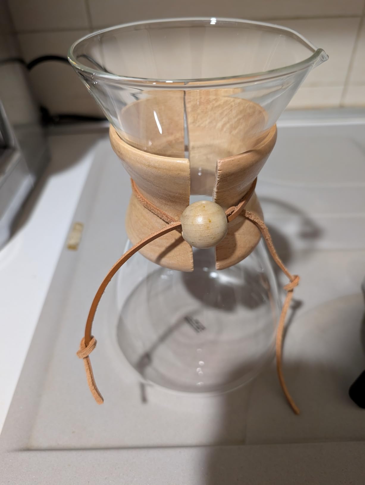 Amazon Basics caffettiera pour over vetro 1L filtro inox