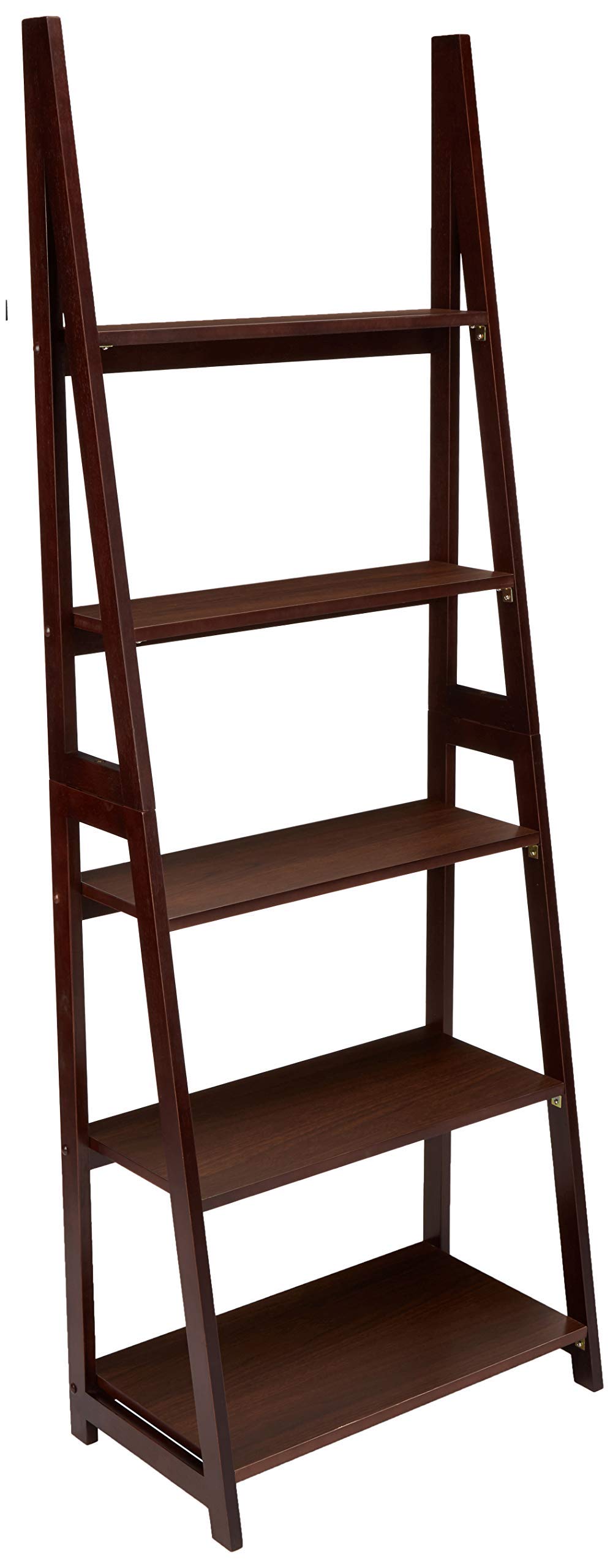 Amazon Basics Libreria a Scala 5 Ripiani Legno Espresso