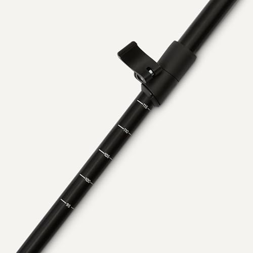 Amazon Basics bastoncini trekking alluminio 134,6 cm neri