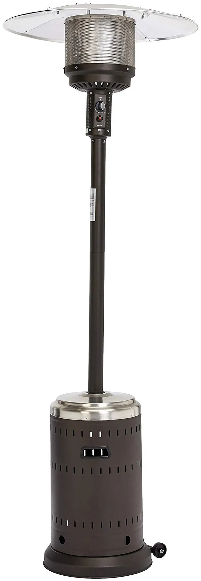 Amazon Basics Stufa a Fungo Acciaio Inox Marrone Sabbia 13,5 kW