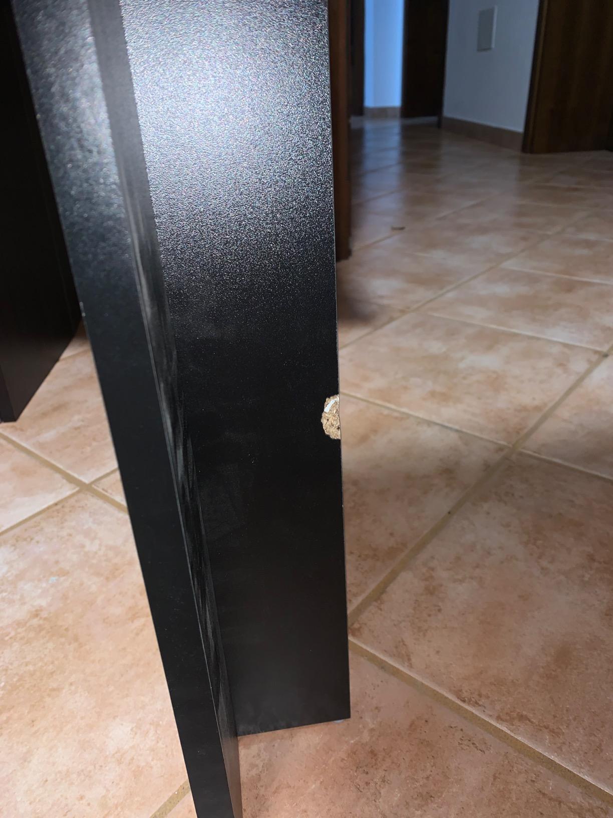 Amazon Basics tavolo da pranzo 110x70 nero 6 posti melaminico