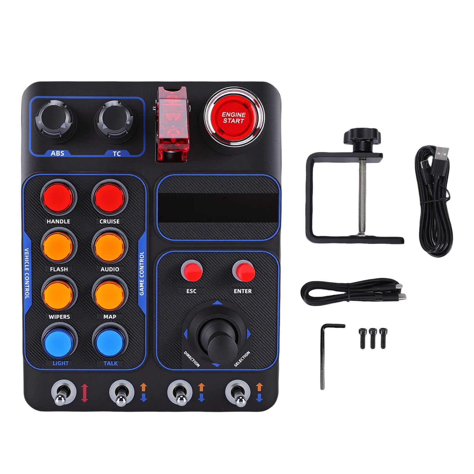 Elprico Race Control Box button box sim racing 30 tasti