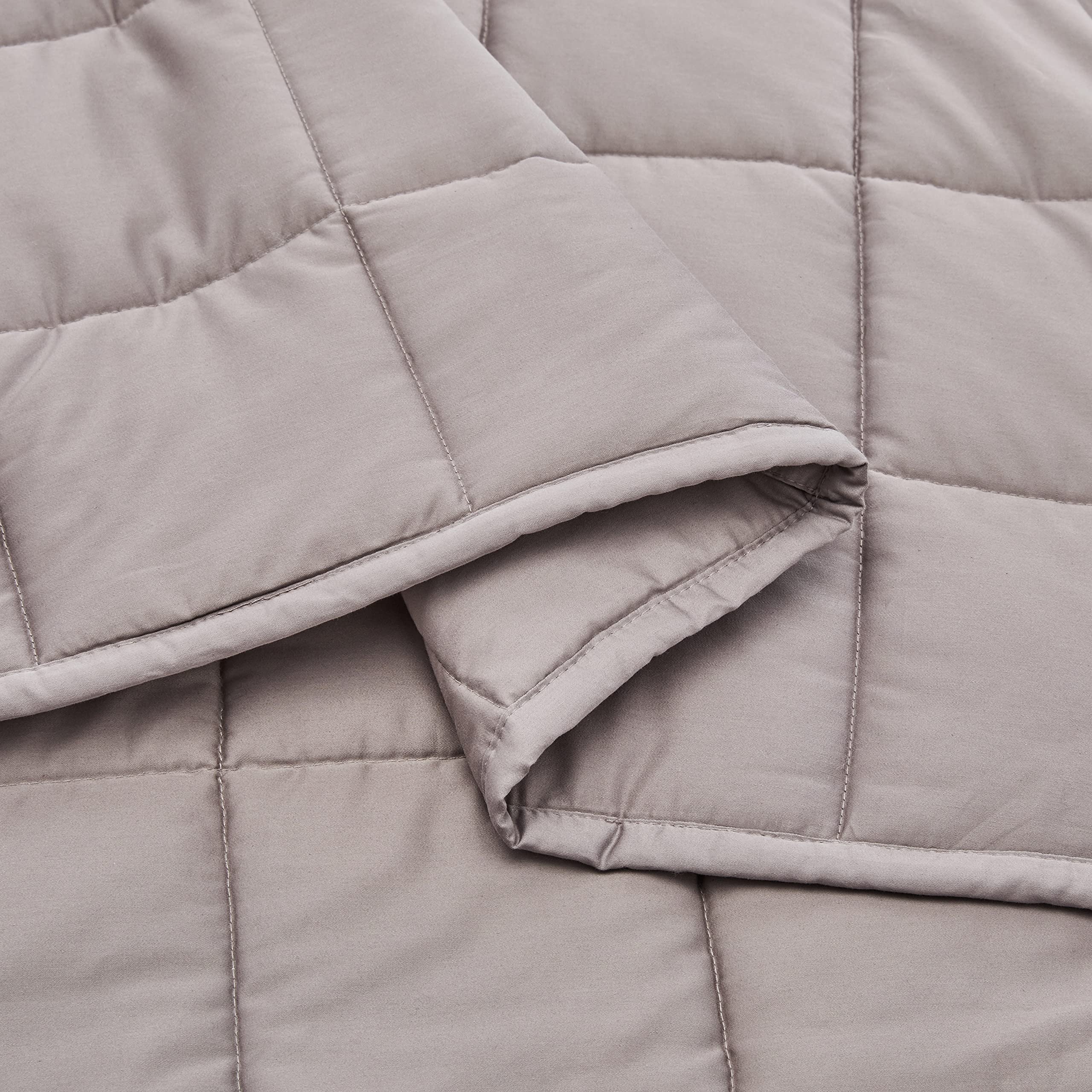 AmazonBasics Coperta Ponderata Cotone 9 kg 122x183 Grigio