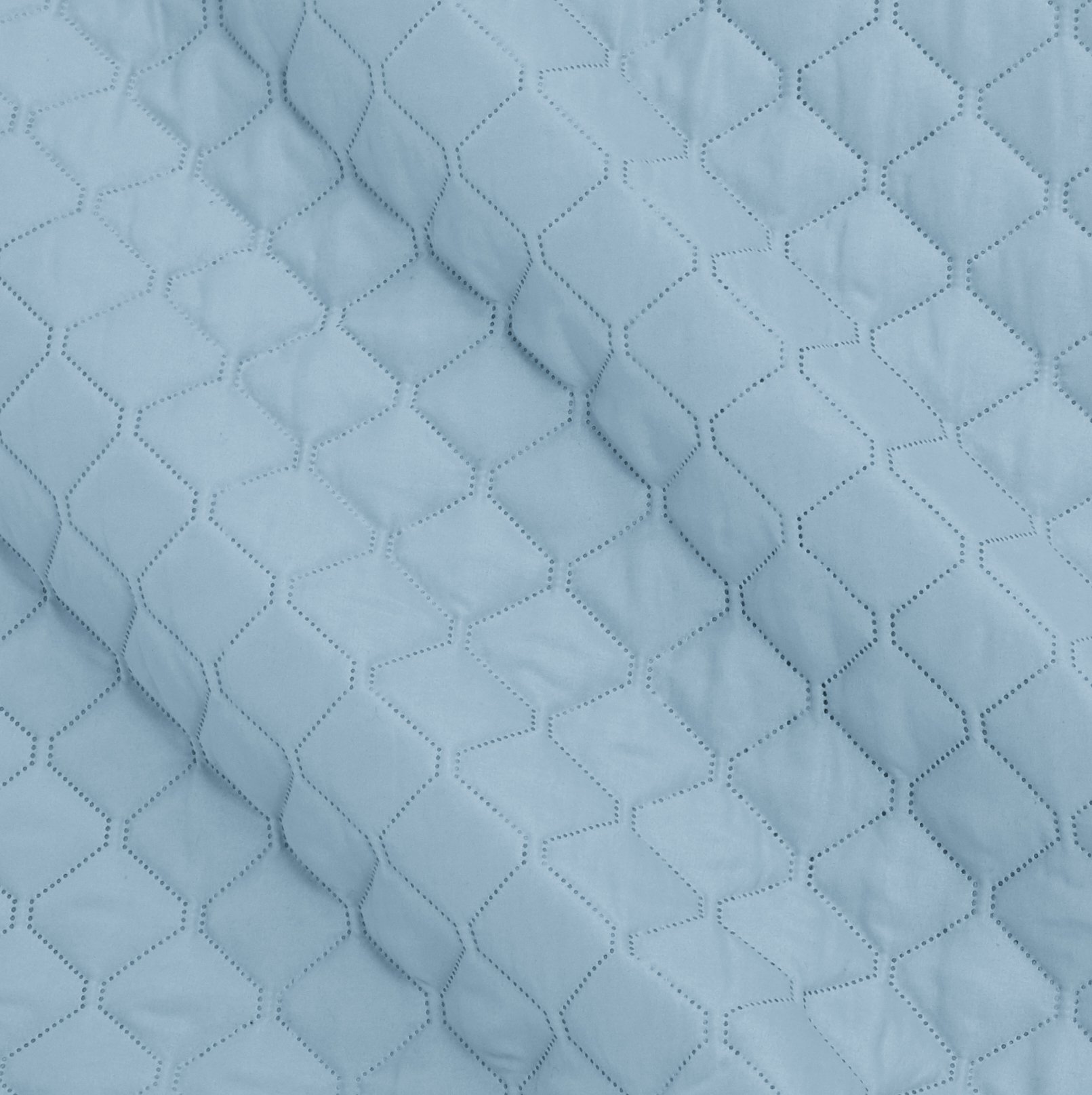 Amazon Basics copriletto trapuntato blu rombi 170x210 cm