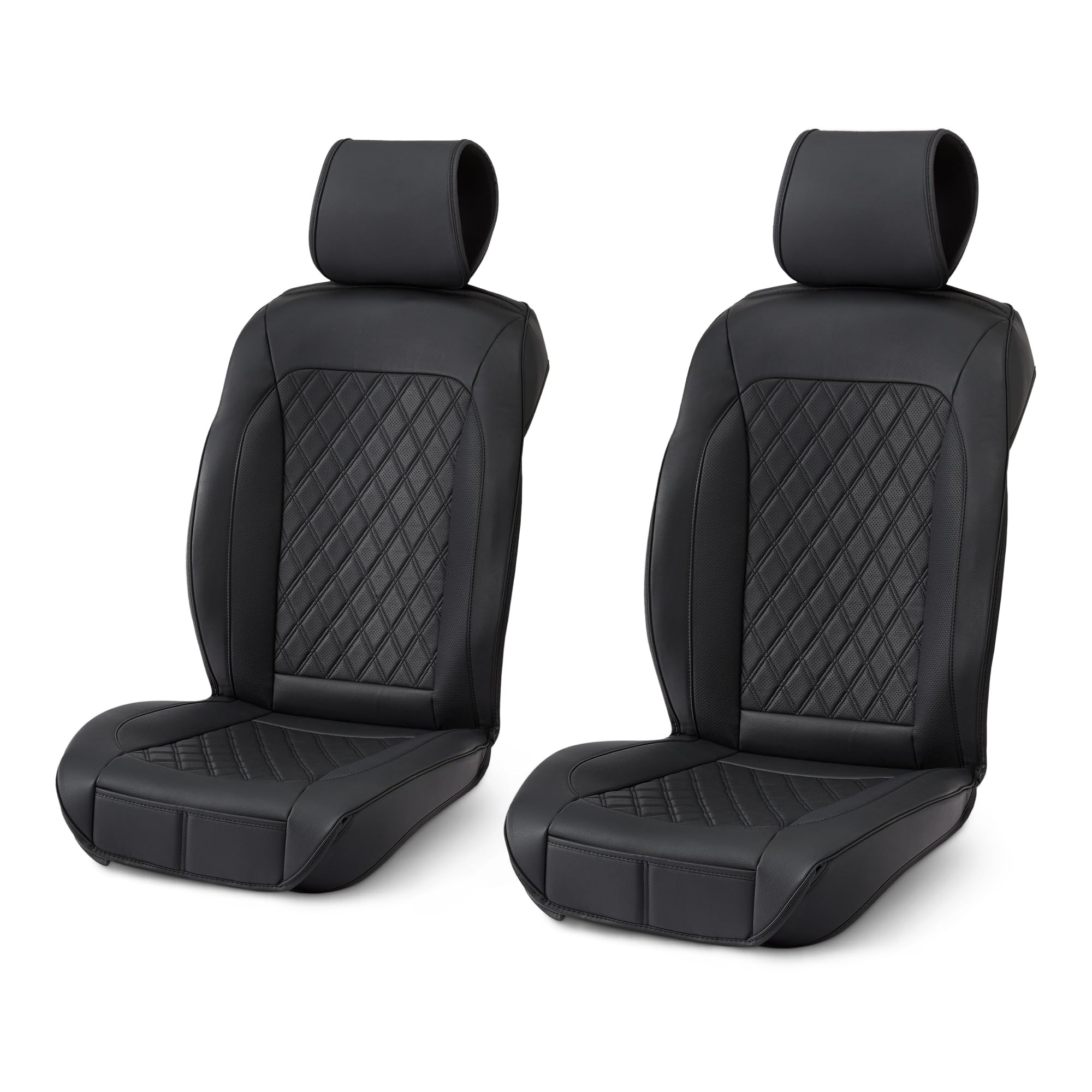 Amazon Basics coprisedili auto anteriori similpelle senza top 2 pz