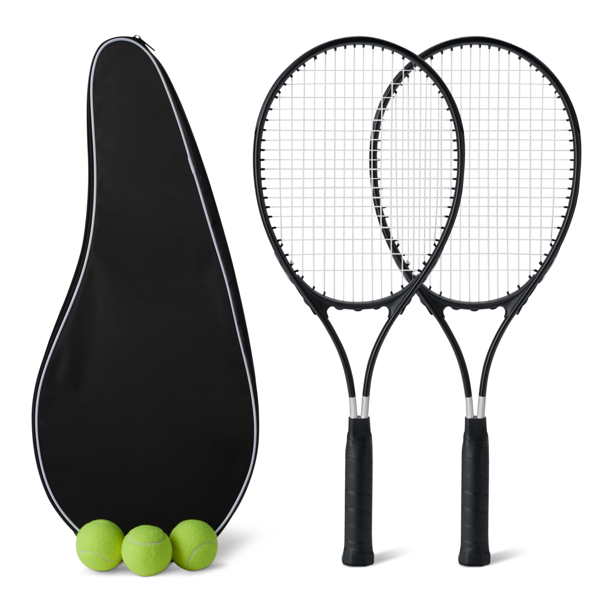 Amazon Basics Set Racchette Tennis 68,5 cm con Palline