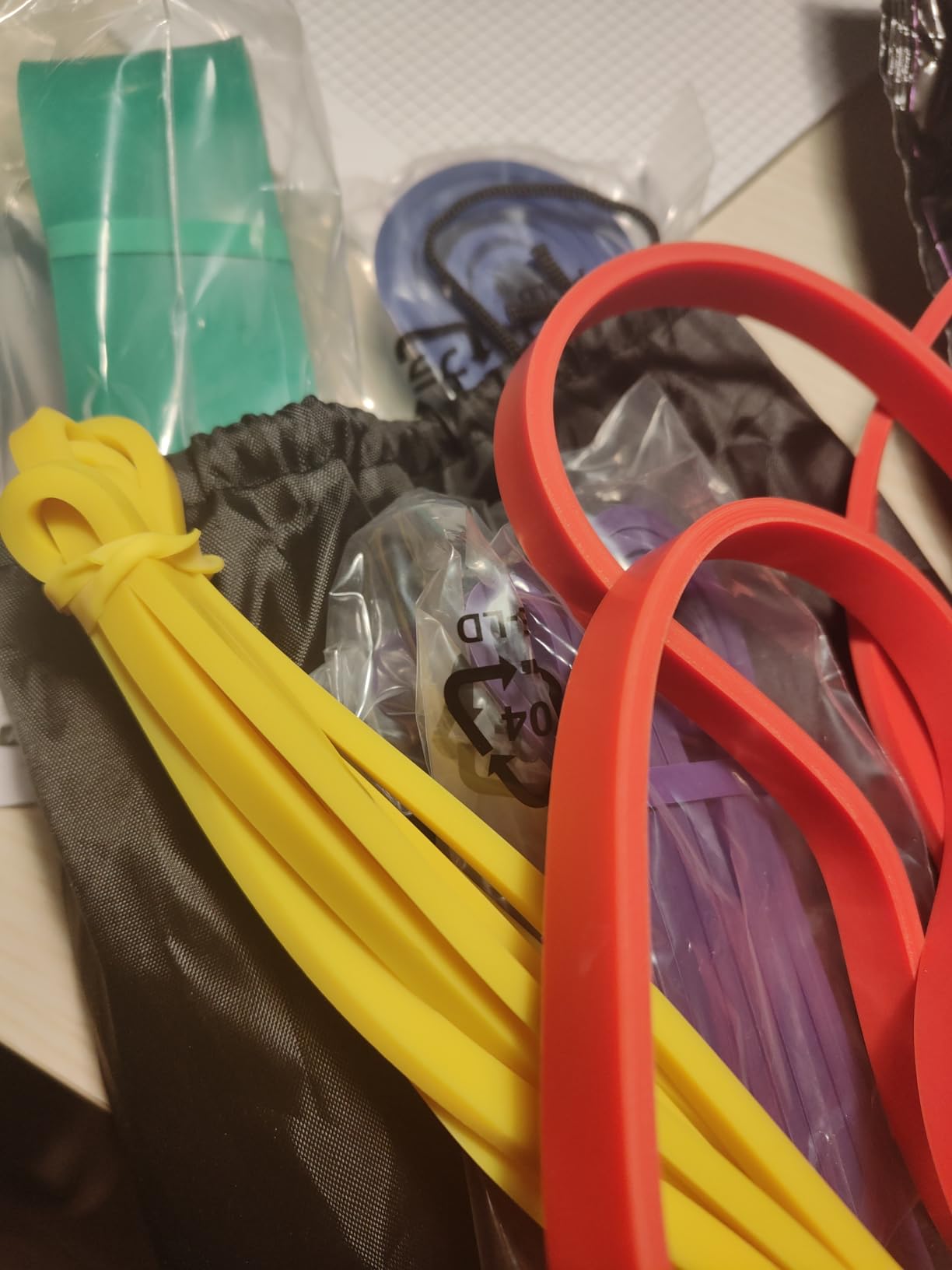 Amazon Basics Fasce Elastiche Set 5 Pezzi Resistenza