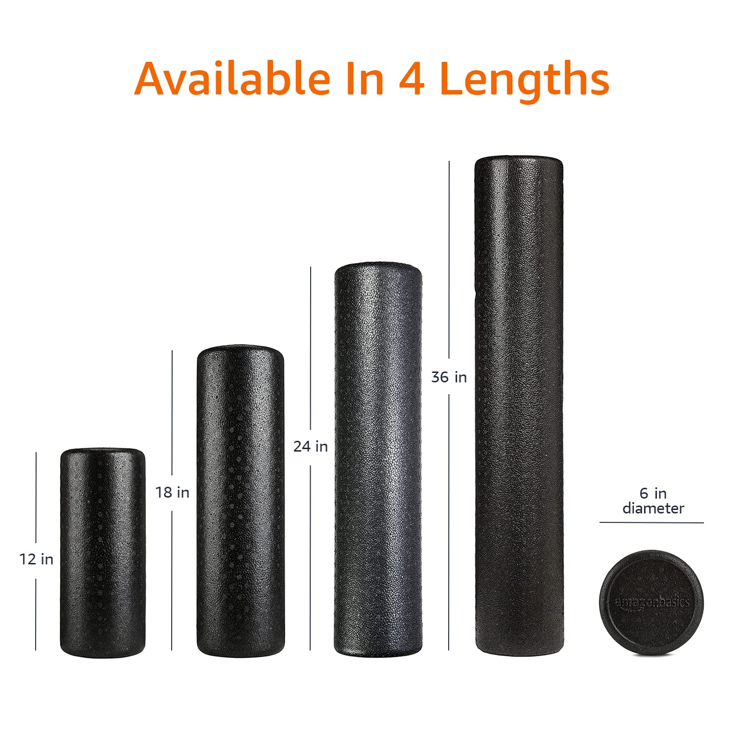 Amazon Basics 90cm foam roller 90 cm blu alta densità