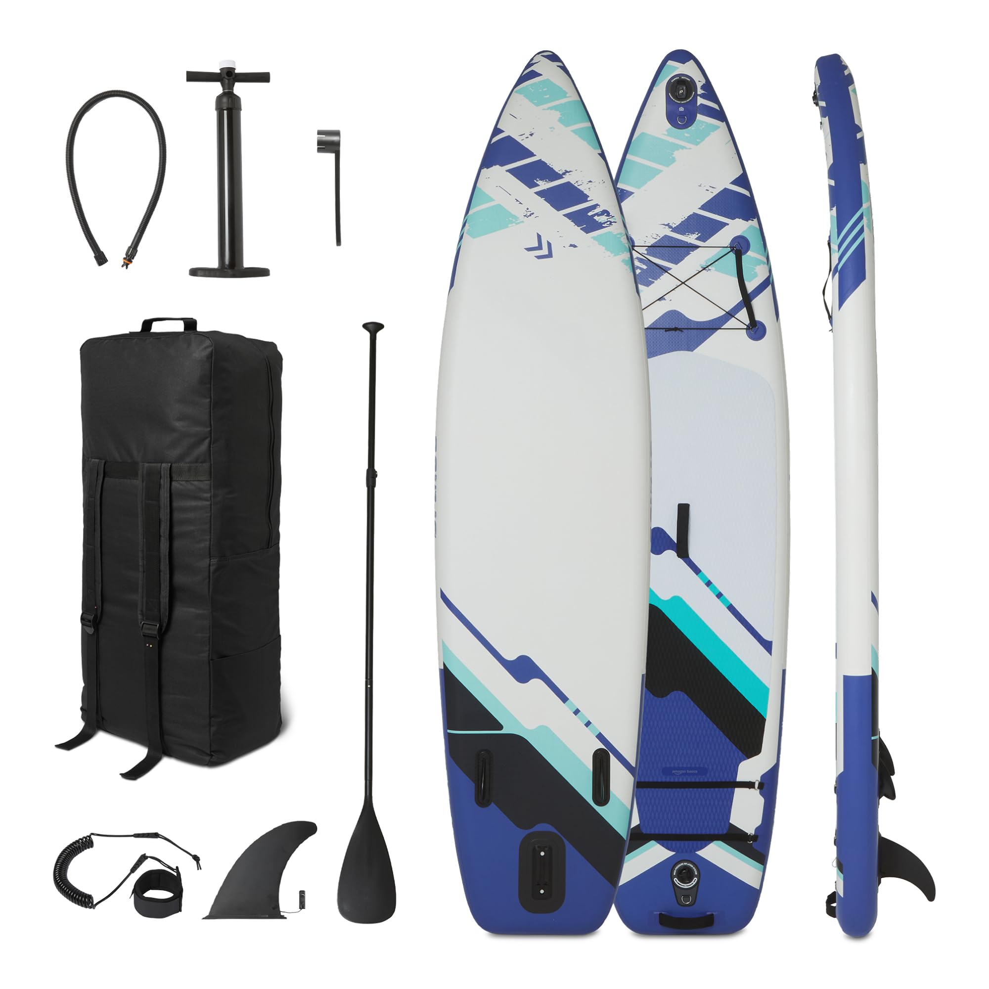 Amazon Basics SUP gonfiabile 335 cm blu con kit
