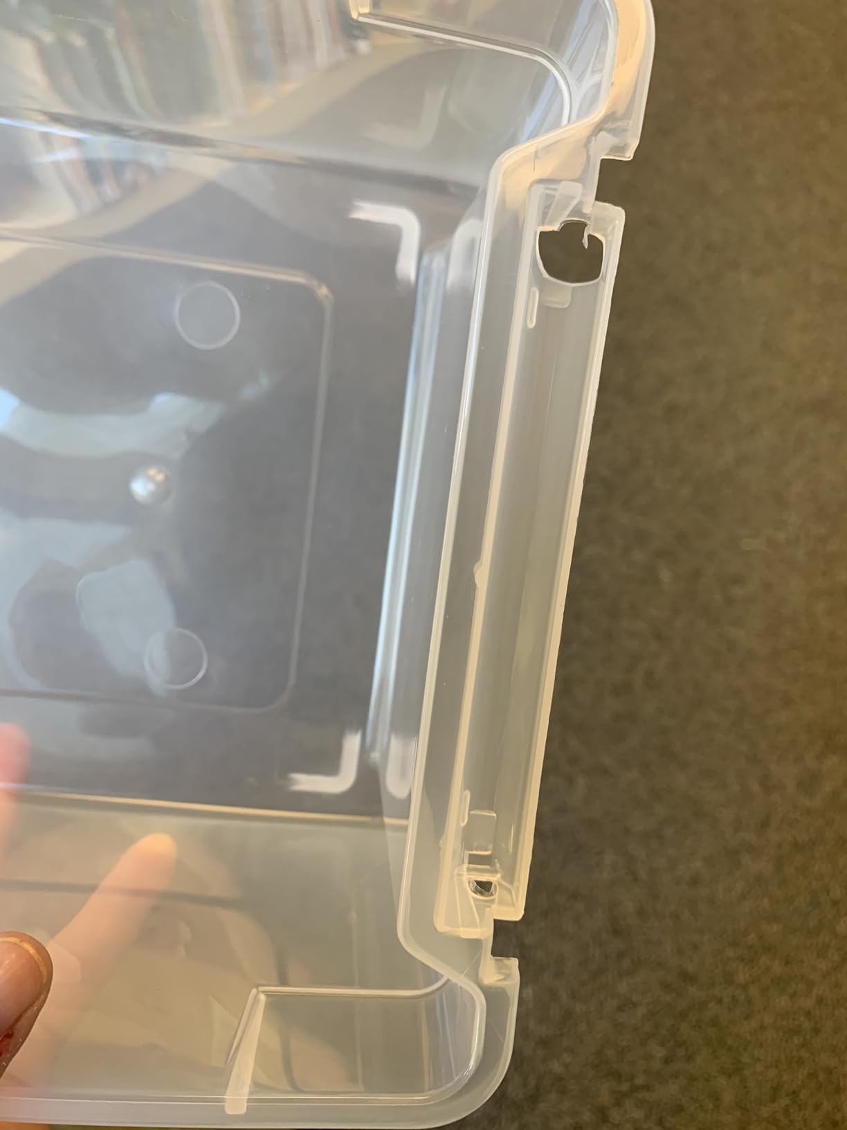 AmazonBasics Bidoni Impilabili 5 Litri Contenitori Trasparenti 10 Pezzi