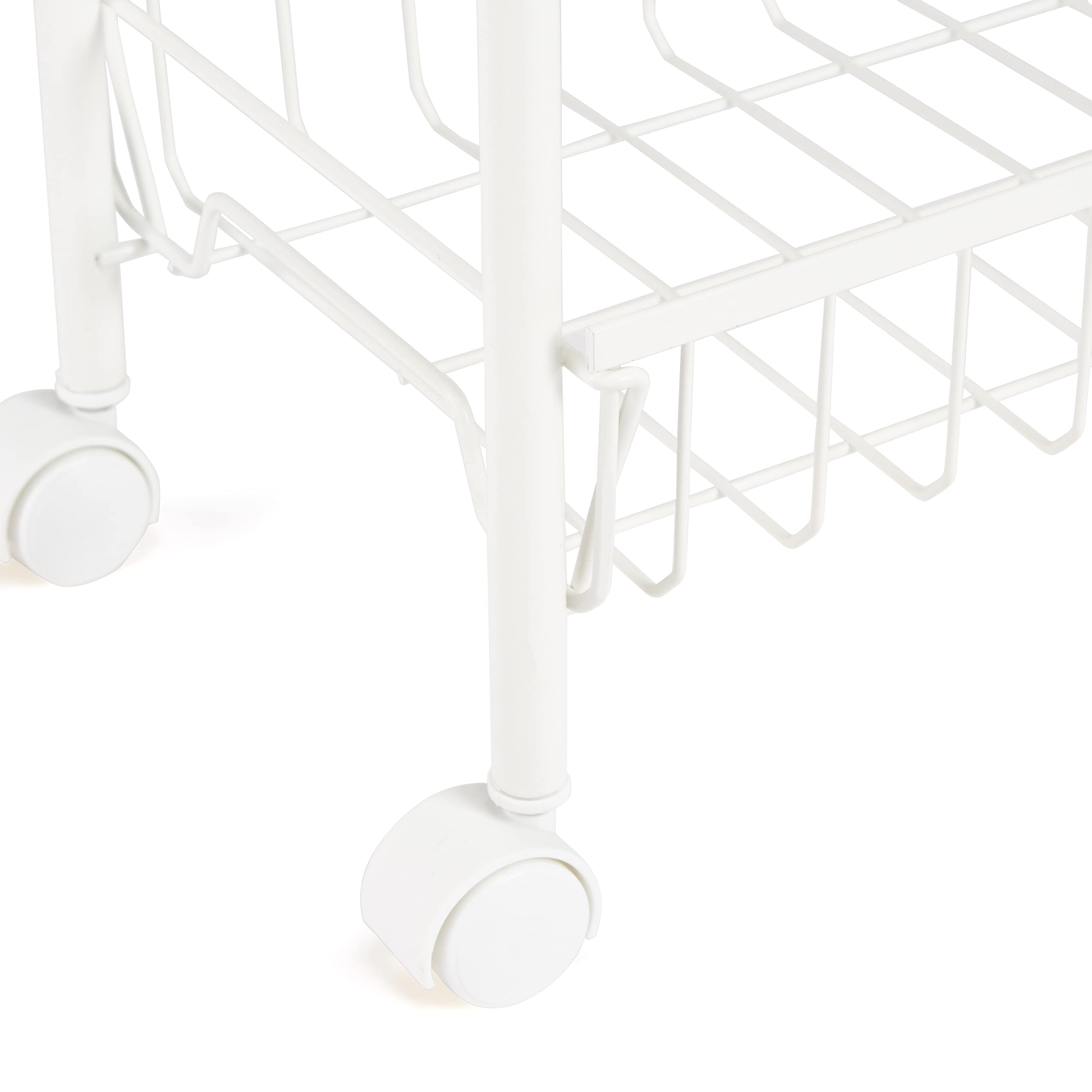 Amazon Basics carrello portavivande 4 ripiani bianco 41,5cm legno