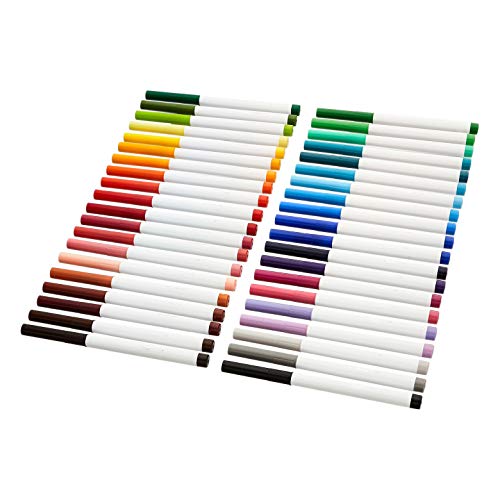 Amazon Basics Pennarelli Lavabili 40 Colori Punta Super