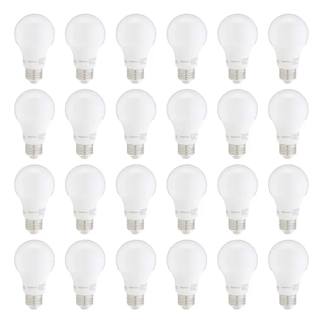 Amazon Basics Lampadine LED 9W E26 5000K 24 Pezzi