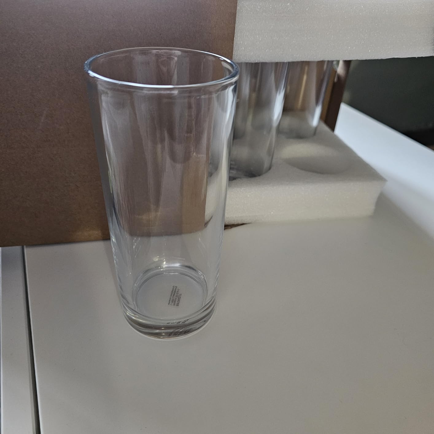 Amazon Basics Bicchieri Vetro 325 ml Set 6 Pezzi Lavastoviglie