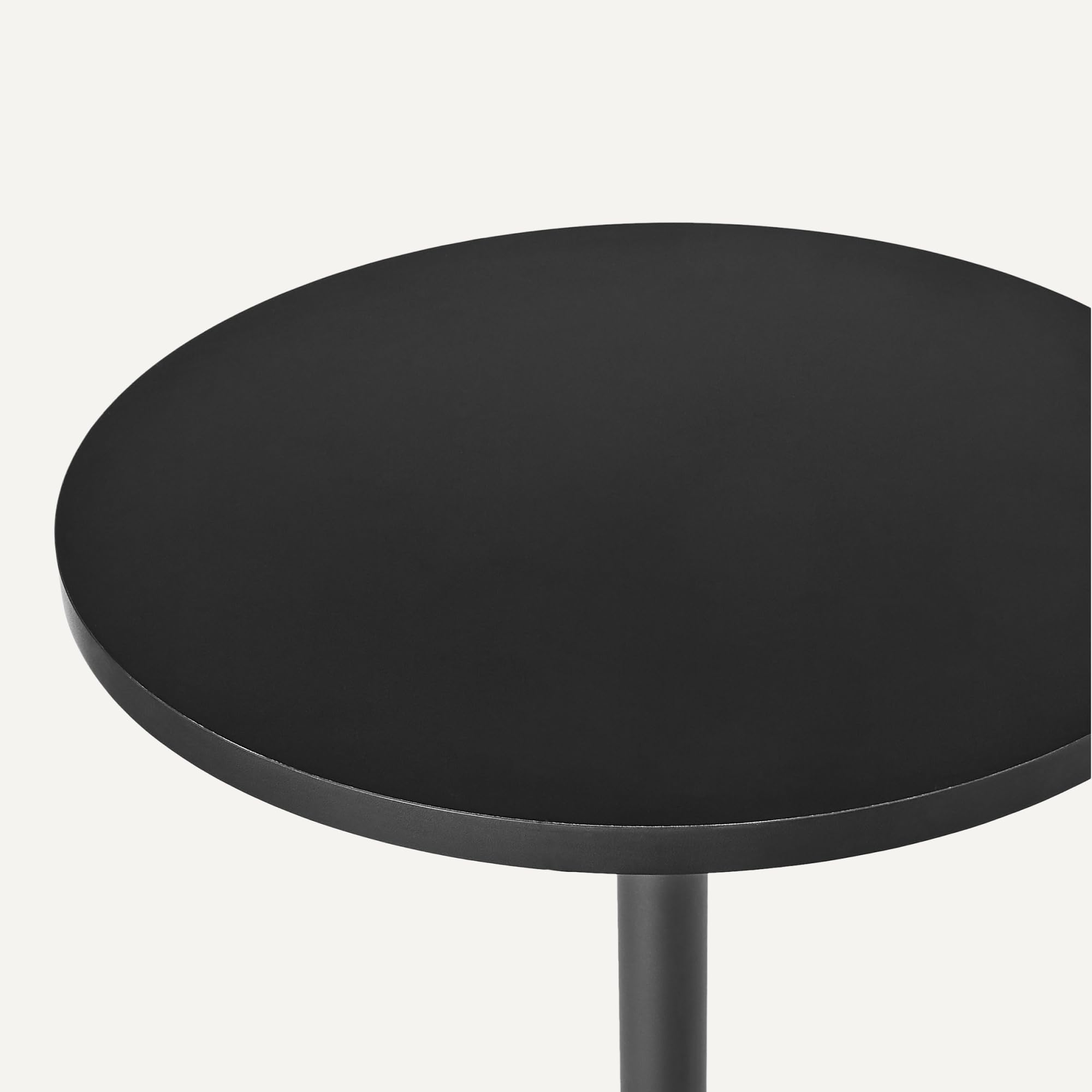 Amazon Basics tavolo bar rotondo nero 60 cm alto