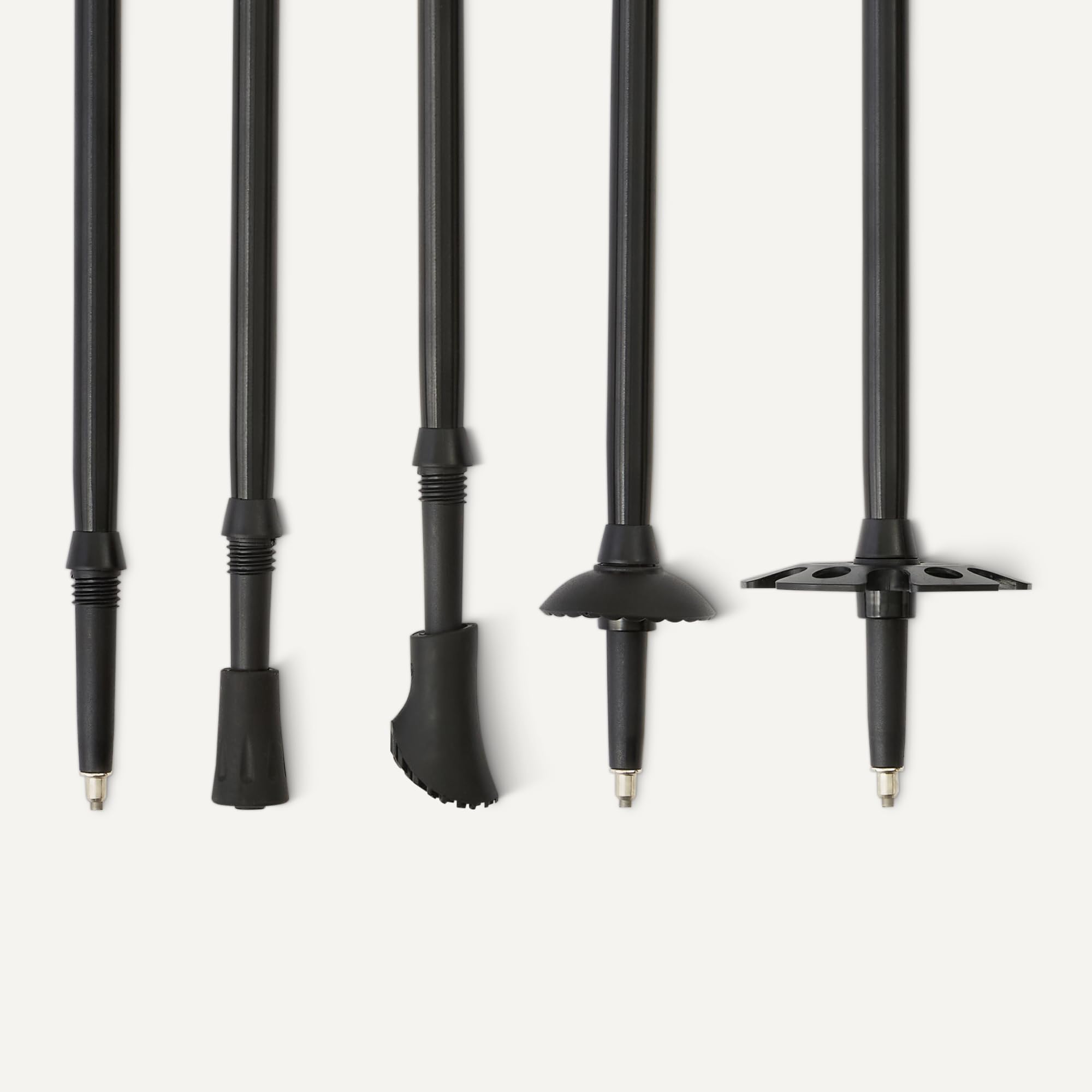 Amazon Basics bastoncini trekking alluminio 134,6 cm neri