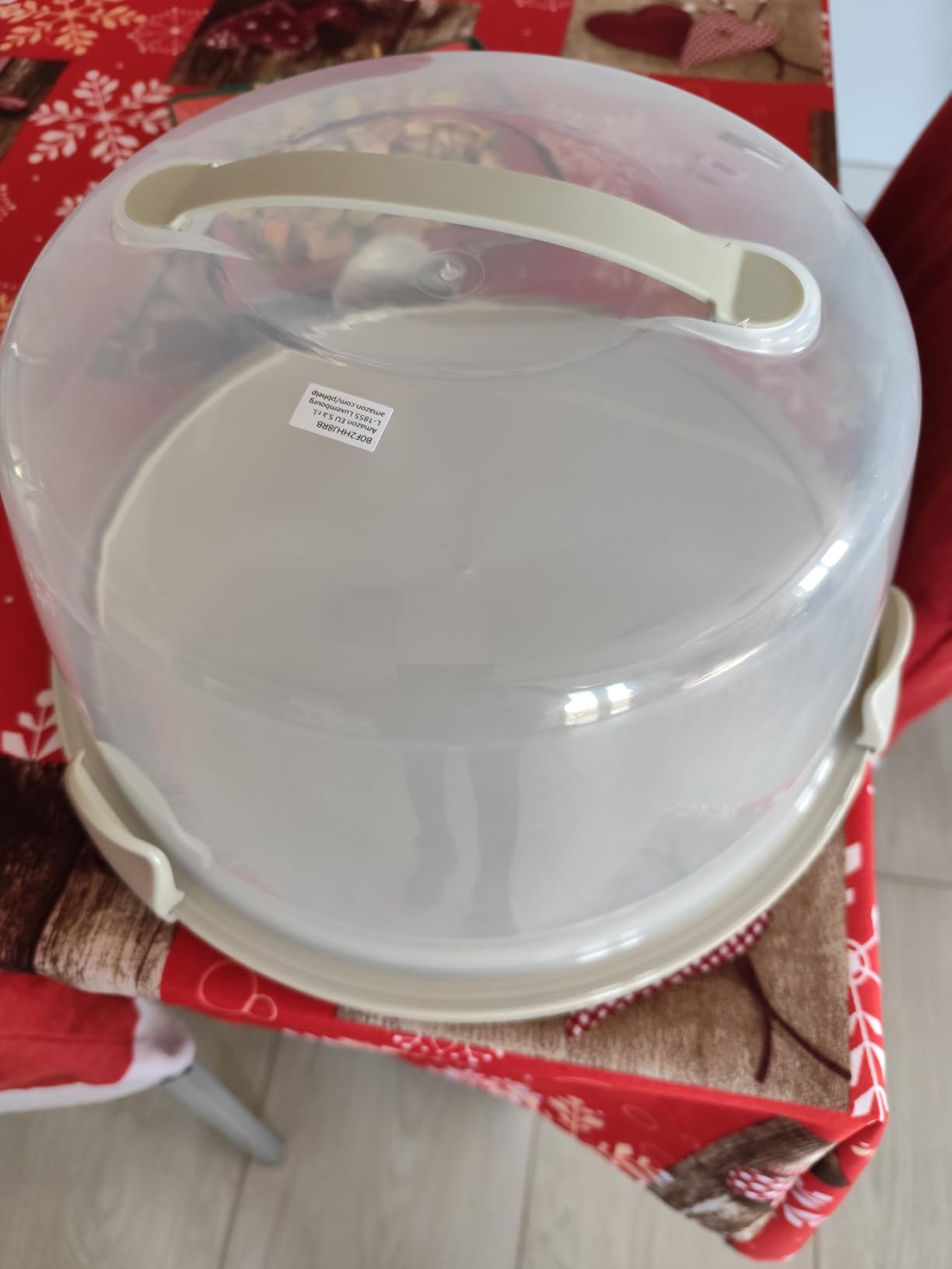 Amazon Basics Portatorta Rotondo 30 cm con Manico Senza BPA