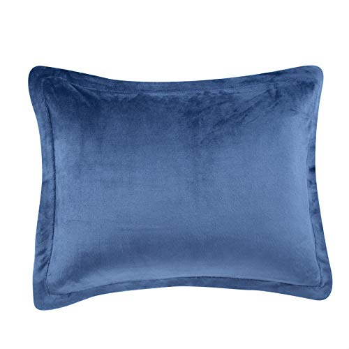 AmazonBasics Sherpa Set Copripiumino 3 Pezzi Blu Navy Morbido
