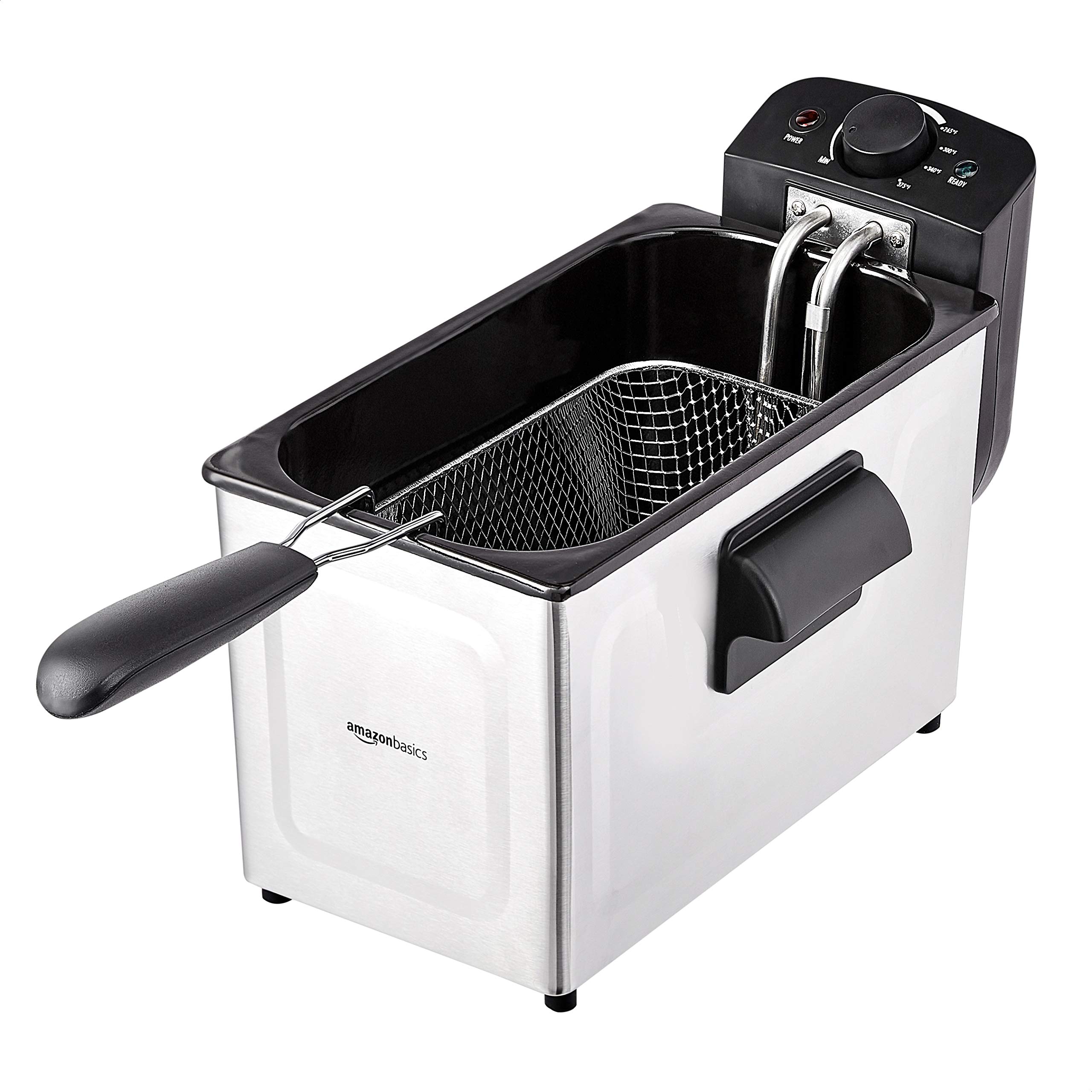 Amazon Basics Friggitrice elettrica 3 litri inox 1500W