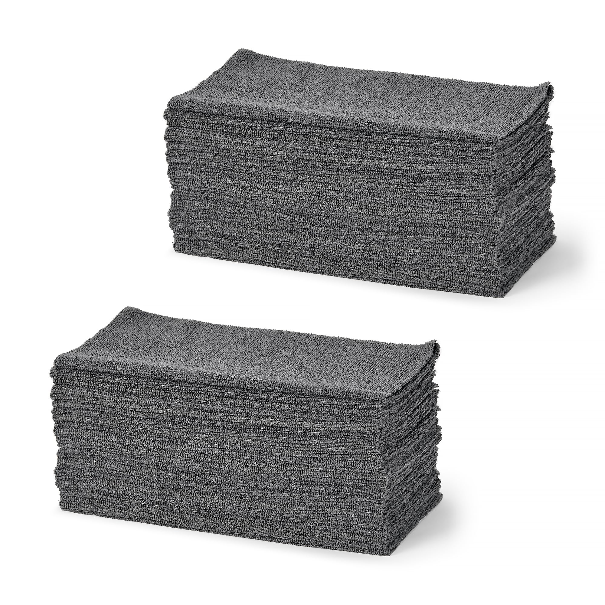 Amazon Basics Panni Microfibra Grigi 30x30 cm 24 Pezzi per Auto