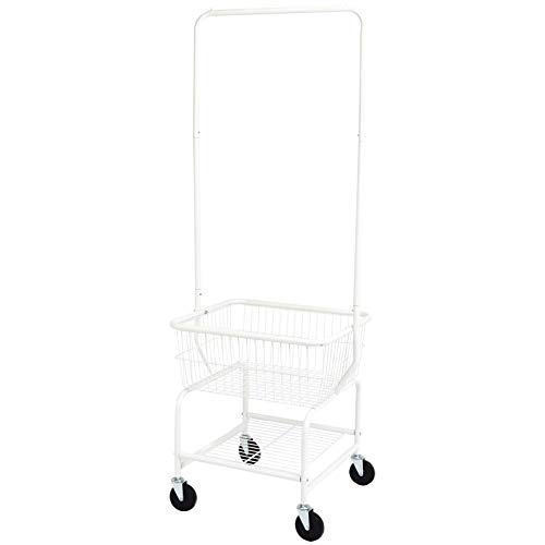 Amazon Basics carrello portabiancheria cromato con ruote