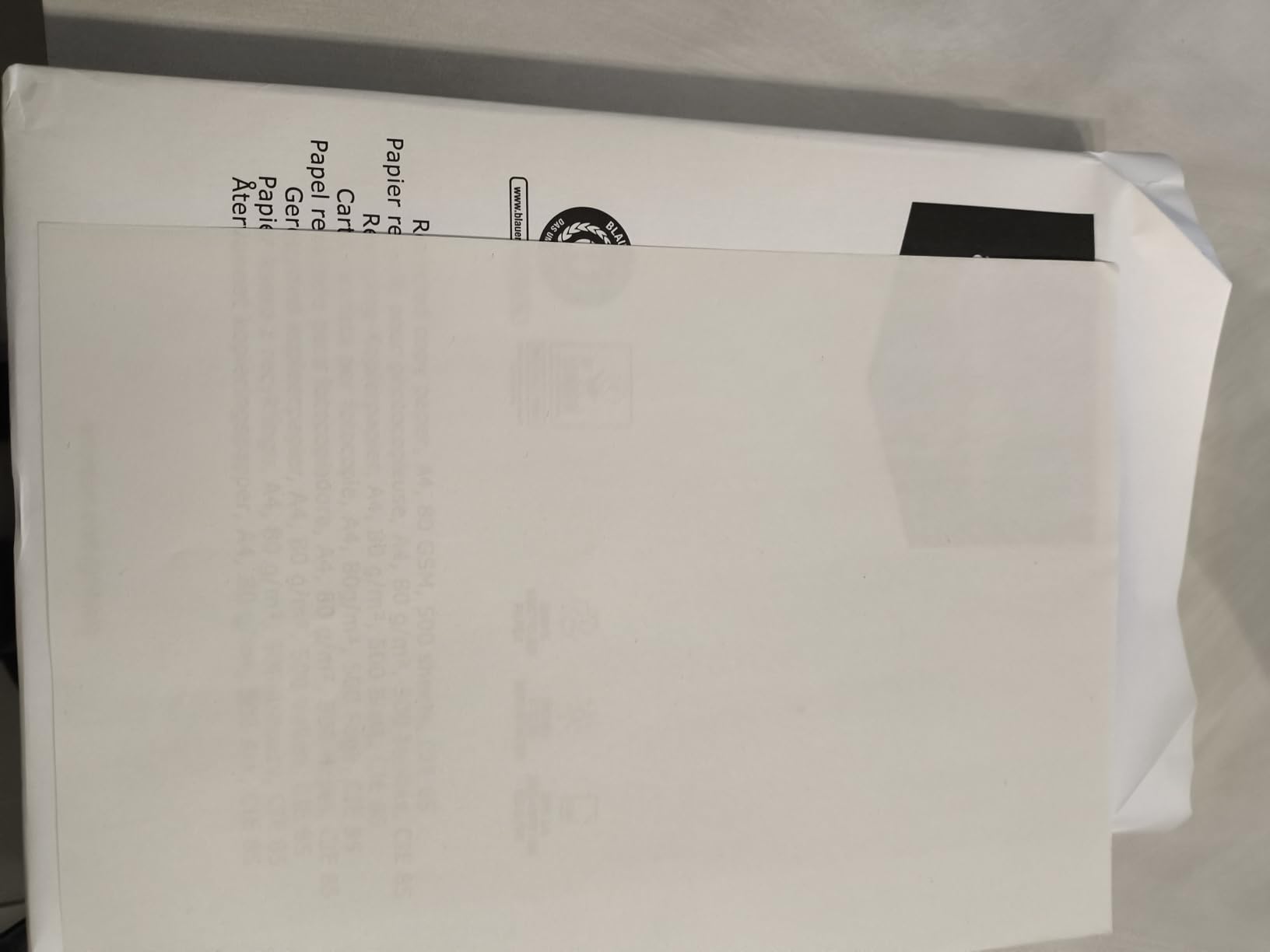 AmazonBasics Carta fotocopie A4 80gsm riciclata 2500 fogli