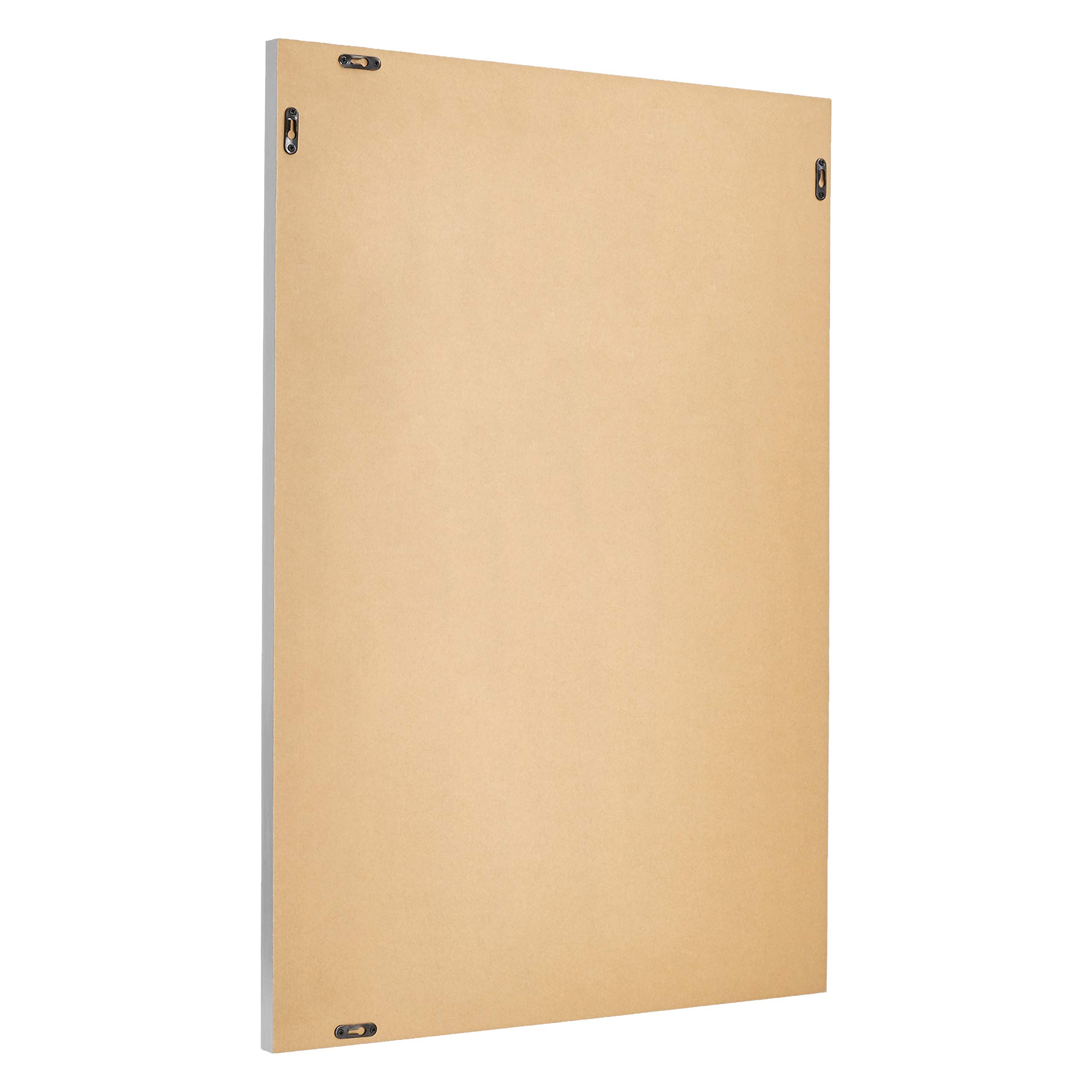 AmazonBasics Specchio da parete 61x91 cm nichel a sbalzo
