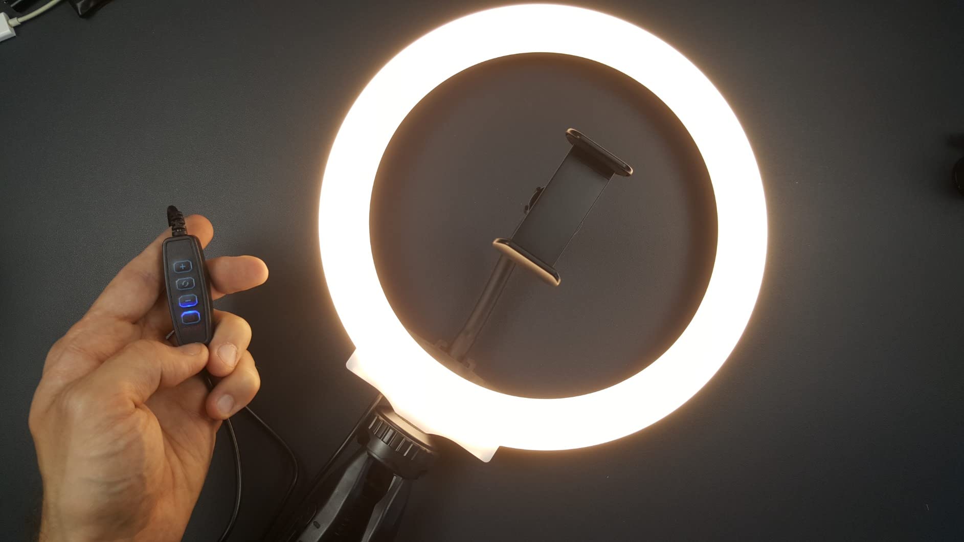 RealPlus Luce ad Anello Ring Light 10 Pollici con Treppiede