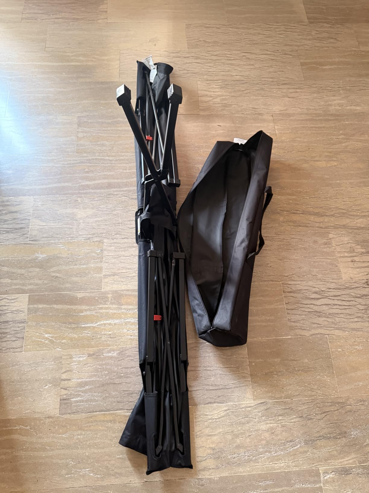 Amazon Basics letto da campeggio pieghevole nero 205 cm acciaio