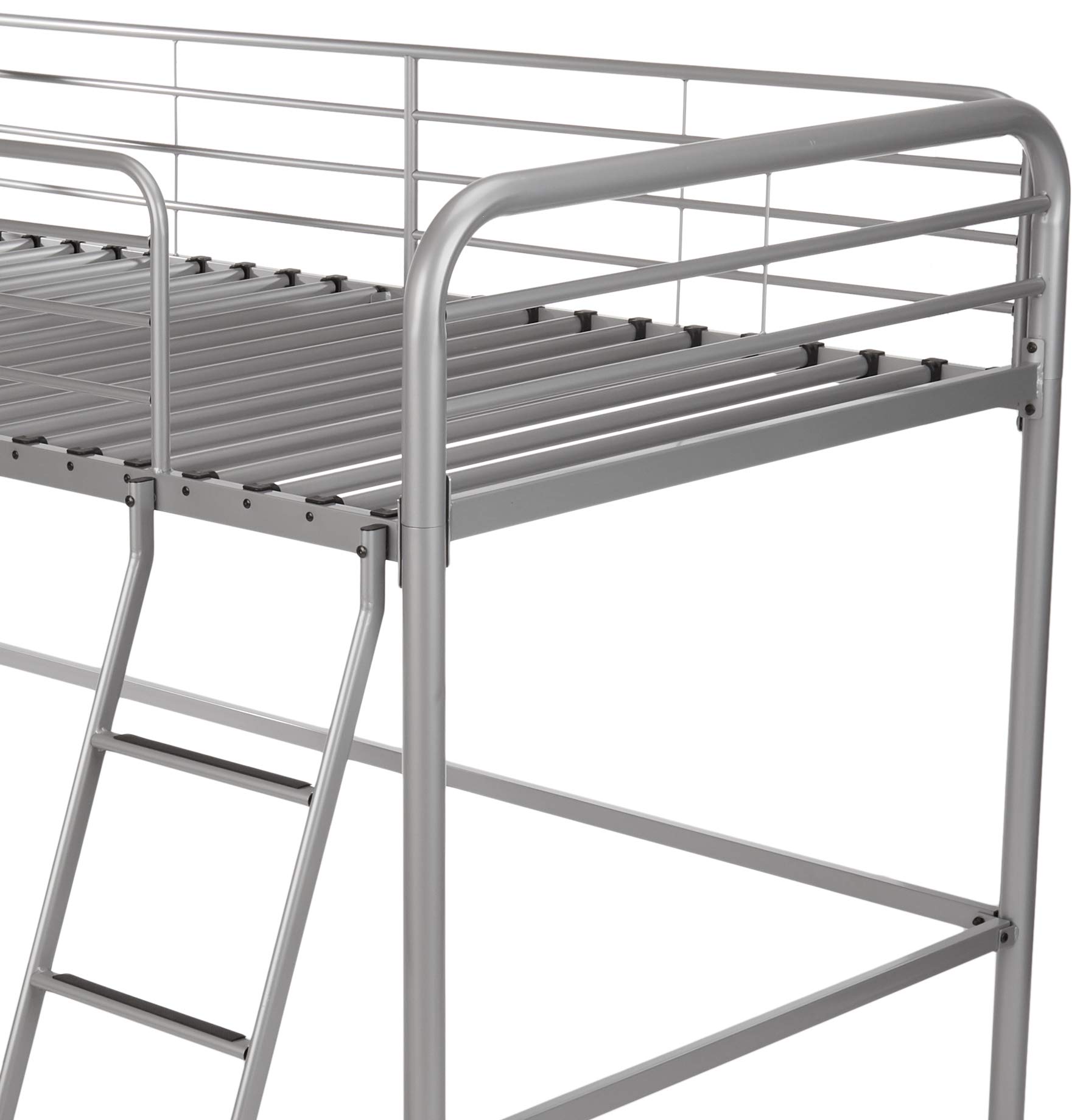 AmazonBasics Letto a Soppalco Singolo Metallo Argento