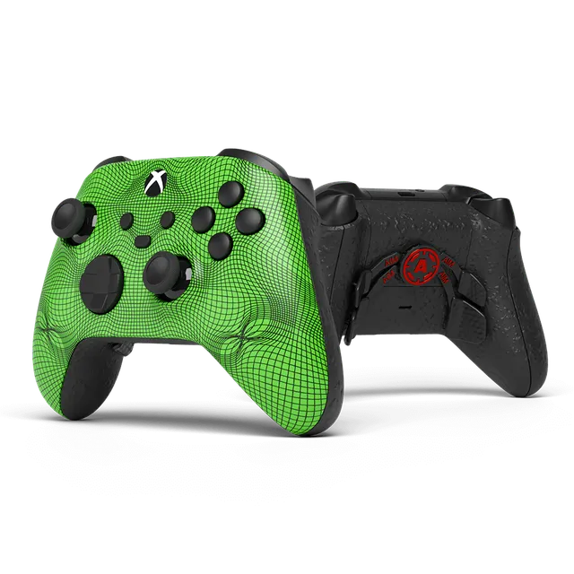 Aim Grid Green controller Xbox Series X metallizzato