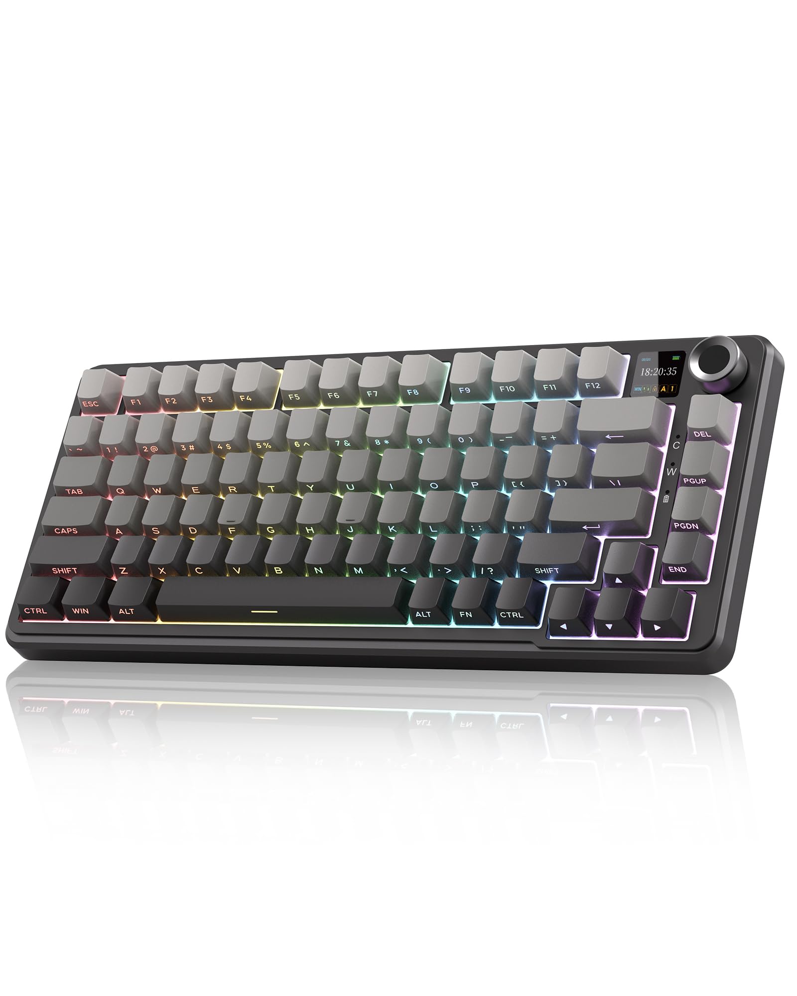 RedThunder K75 Pro 75% tastiera meccanica wireless nera RGB