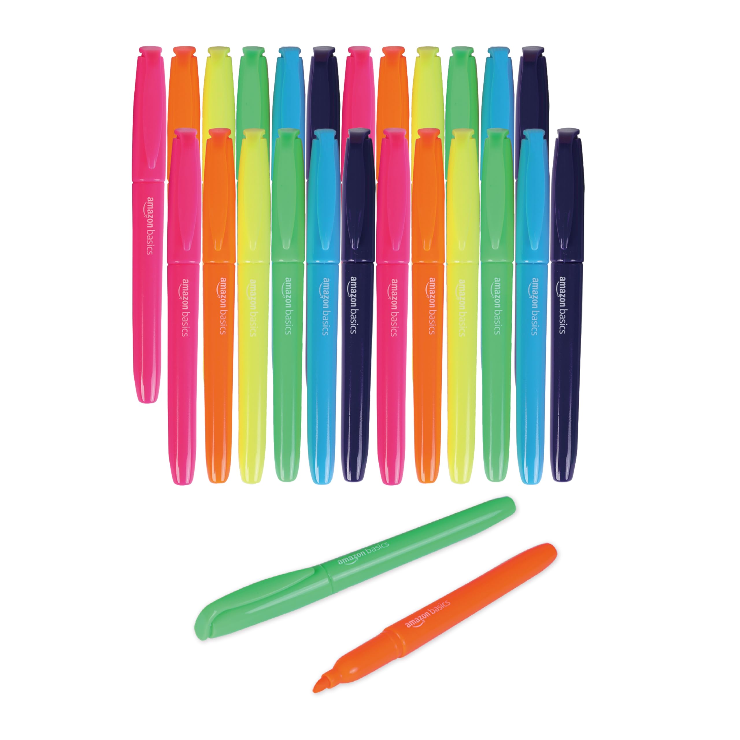 Amazon Basics evidenziatori punta a scalpello 8 pezzi multicolore