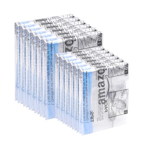 Amazon Basics sacchetti viaggio arrotolabili 12 pezzi trasparenti