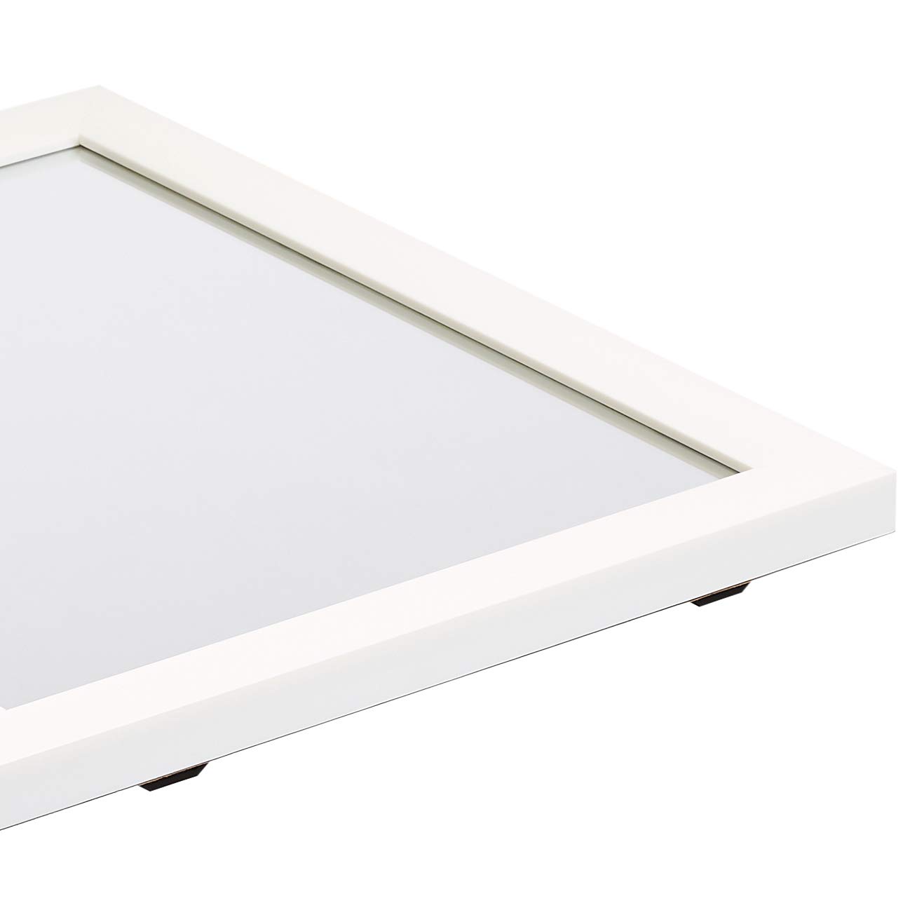 AmazonBasics Specchio da parete 51x71 cm bianco cornice standard