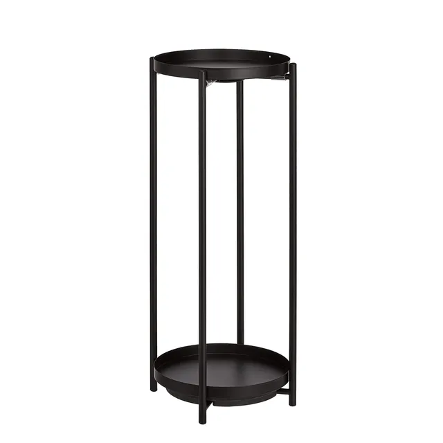 AmazonBasics mobile portapiante rotondo nero acciaio