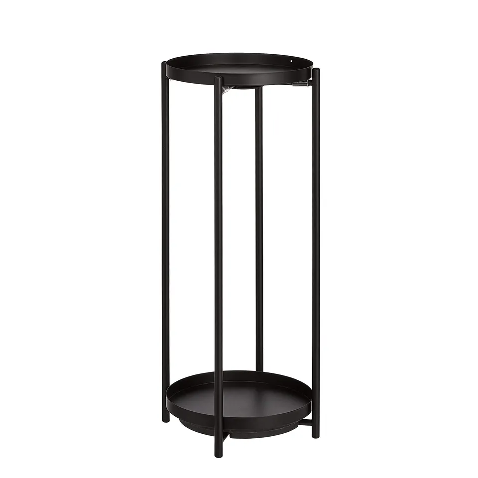 AmazonBasics mobile portapiante rotondo nero acciaio